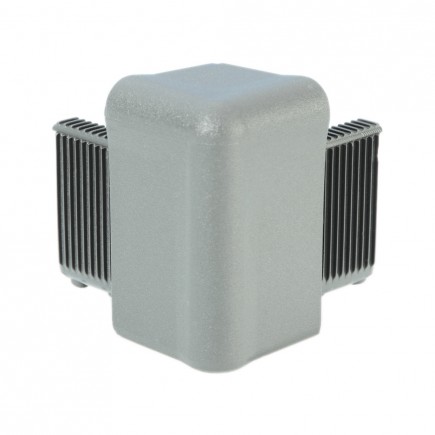 Adam Hall Hardware Q 4504 AG - Narożnik do ramy pokrywy, aluminiowoszary